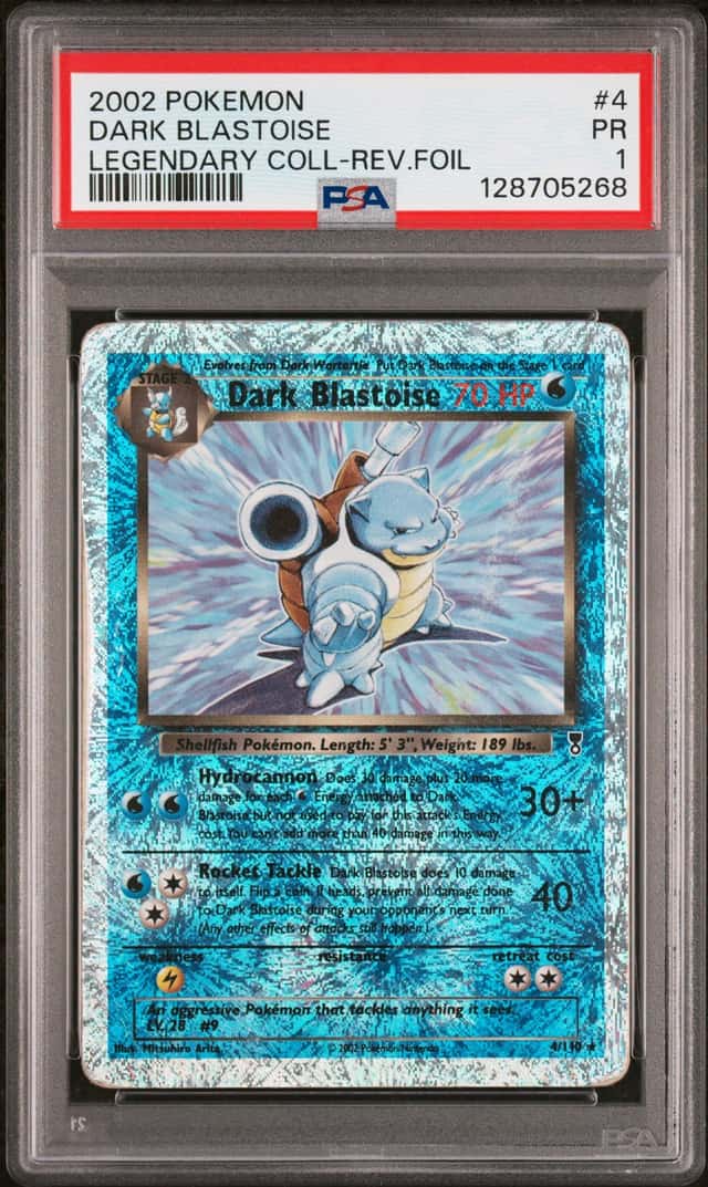 2002 Pokemon Legendary Collection Reverse Foil Dark Blastoise #4