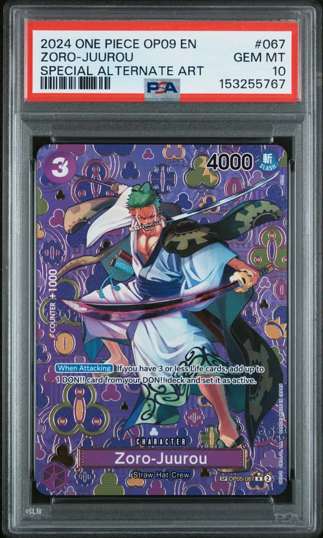 2024 One Piece Emperors In the New World Special Alternate Art Zoro Juurou #OP05-067