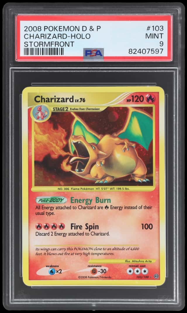 2008 Pokemon Diamond and Pearl Stormfront Holo Charizard #103