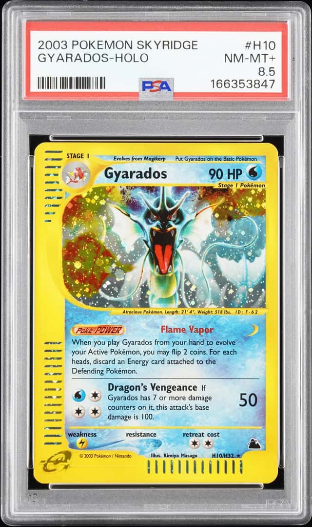 2003 Pokemon Skyridge Holo Gyarados #H10