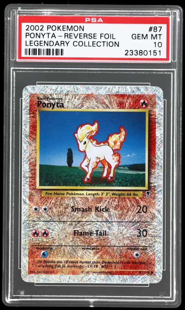 2002 Pokemon Legendary Collection Reverse Holo Ponyta #87