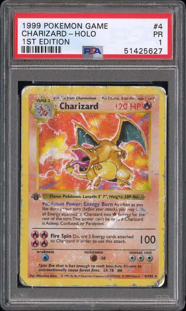 1999 Pokemon Base Set 1st Edition Holo Charizard #4