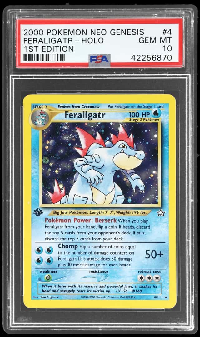 2000 Pokemon Neo Genesis 1st Edition Holo Feraligatr #4