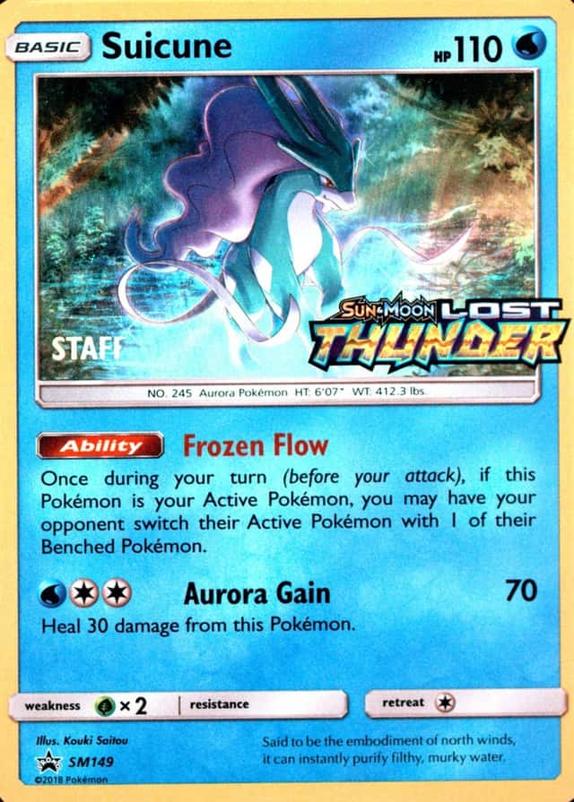 Holo · Prerelease · Lost Staff Thunder