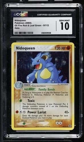 Pokémon Nidoqueen 2004 EX Fire Red & Leaf Green 9/112 Holo CGC 10