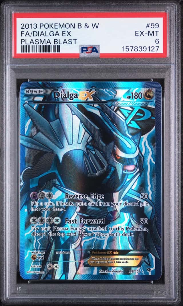 2013 Pokemon B & W Plasma Blast #99 FA Dialga Ex PSA 6 EX-MT