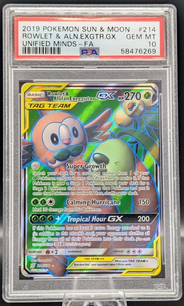 Rowlet & Alolan Exeggutor GX