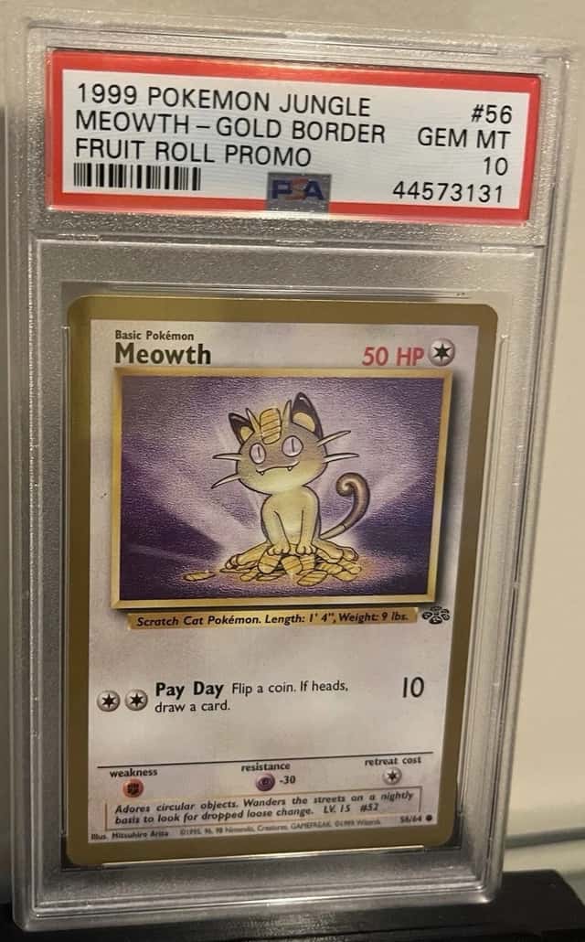 Meowth-Gold Border