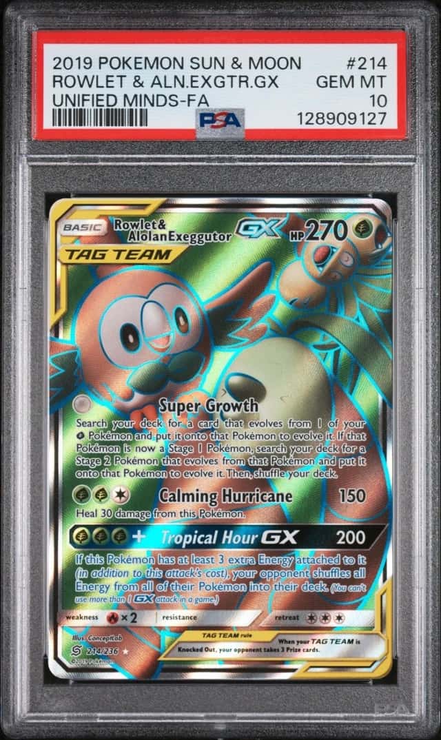 Rowlet & Alolan Exeggutor GX