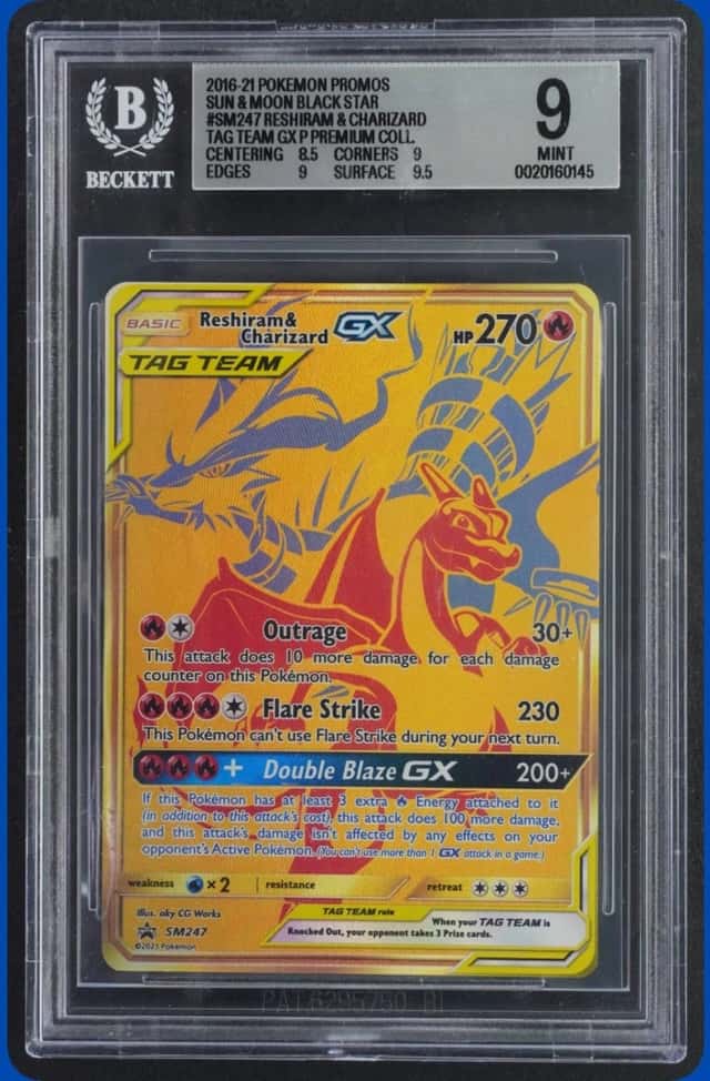 Reshiram & Charizard Tag Team GX P