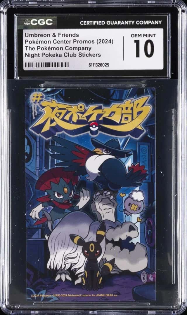 Night Pokeka Club Stickers