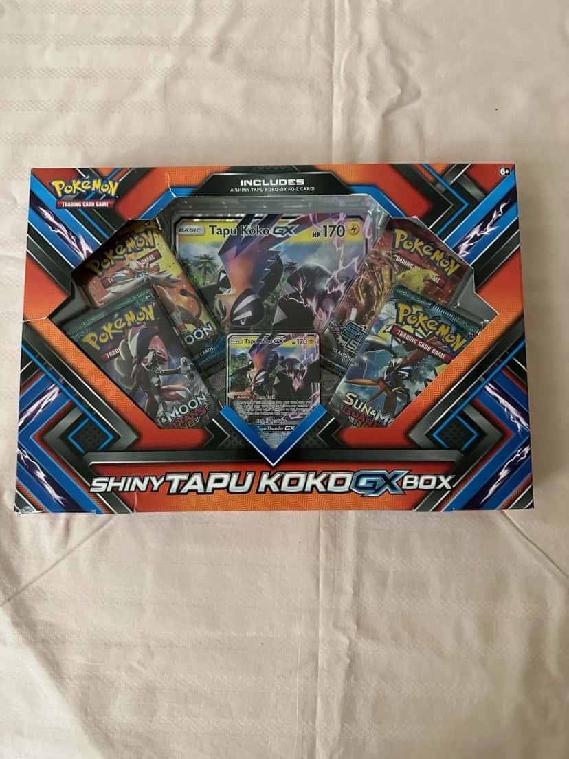 Shiny Tapu Koko Gx Box