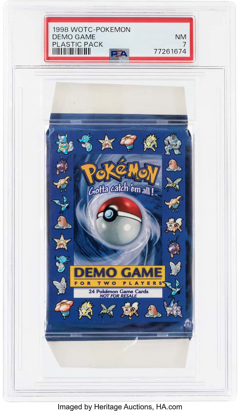1998 Pokemon Demo Game Plastic Pack
