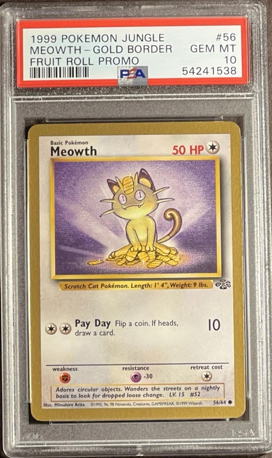 Meowth-Gold Border