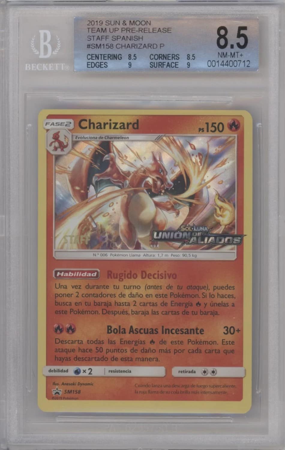 Charizard?(staff)/(team Up Prerelease Staff) P