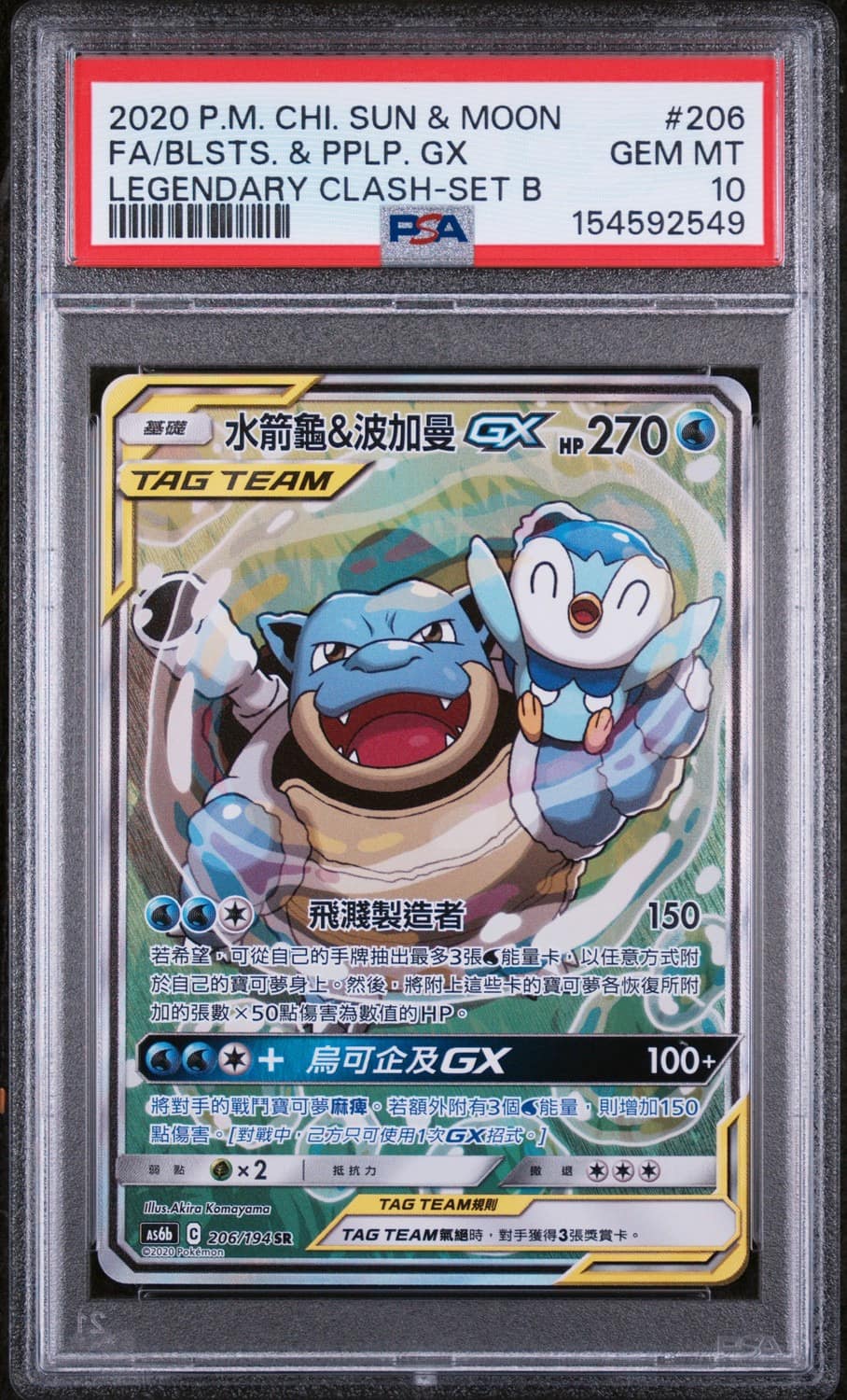 Blastoise & Piplup Gx
