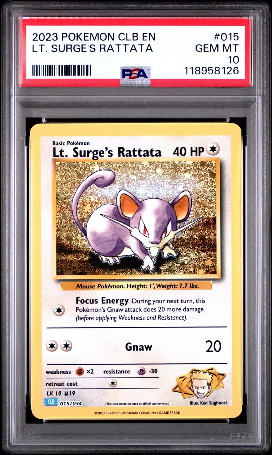 Lt. Surge'S Rattata