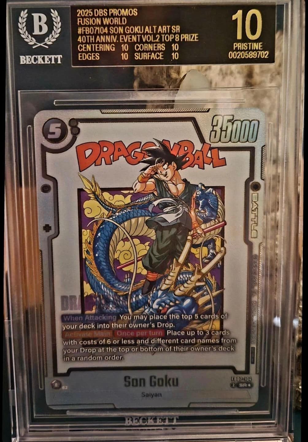 Son Goku Alt Art Sr/(40th Anniversary Event Vol.2 Top 8 Prize)