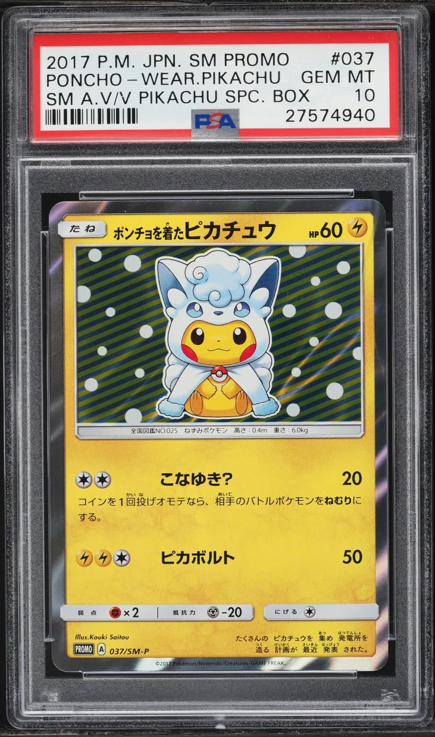 Poncho-Wearing Pikachu