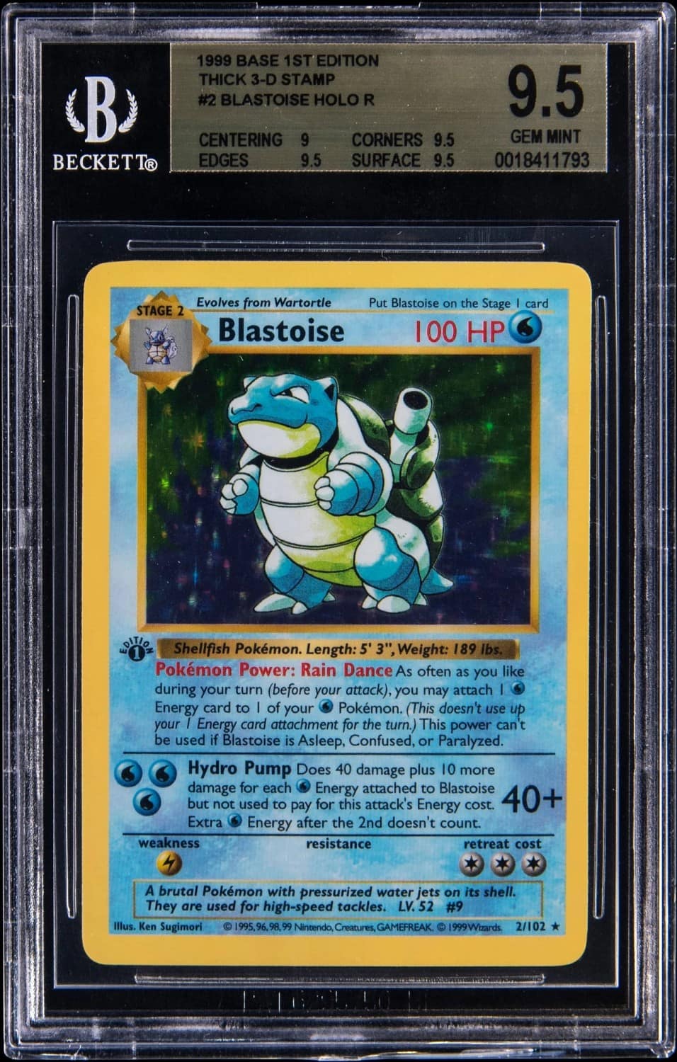Blastoise Holo R