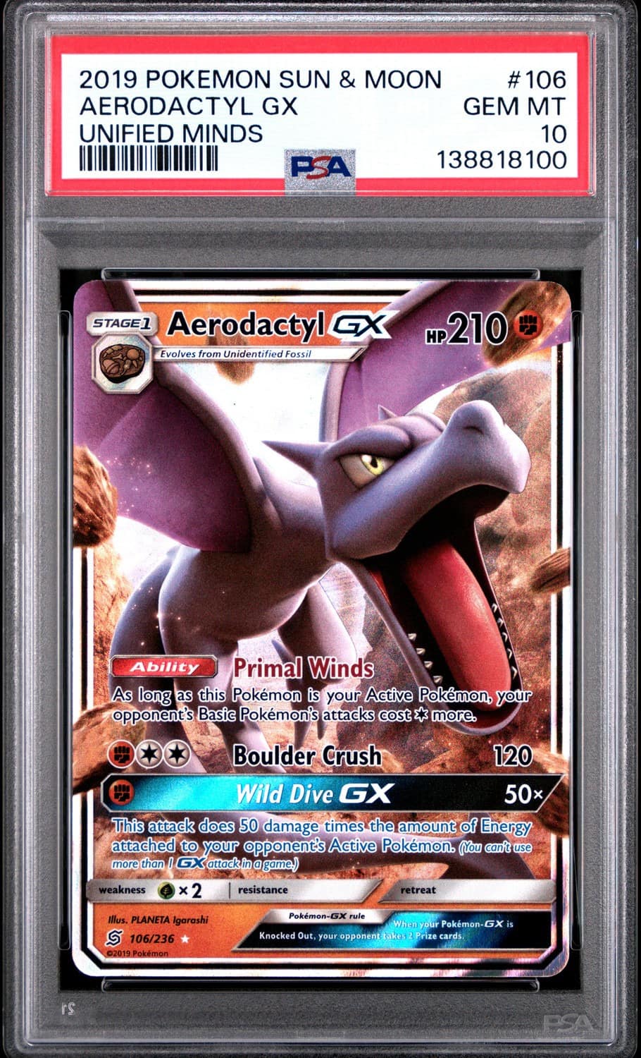 Aerodactyl Gx