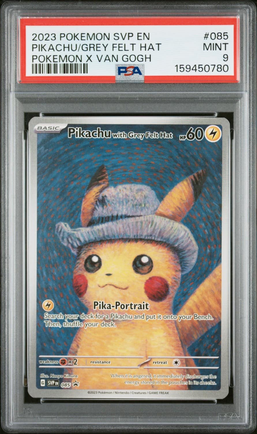 Pikachu/grey Felt Hat