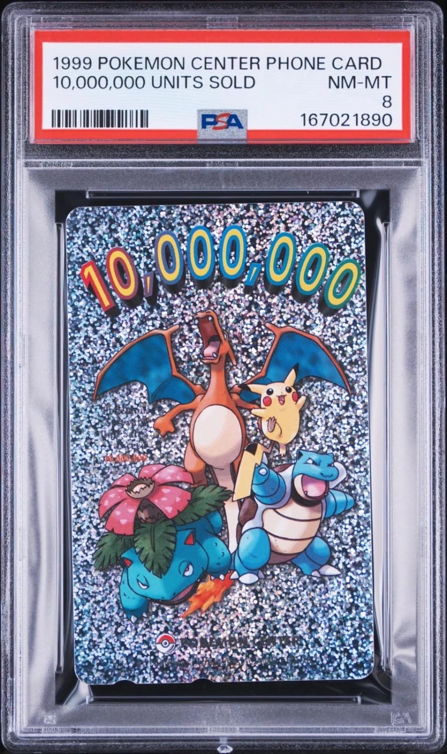 Charizard, Blastoise, Venusaur, Pikachu Holo