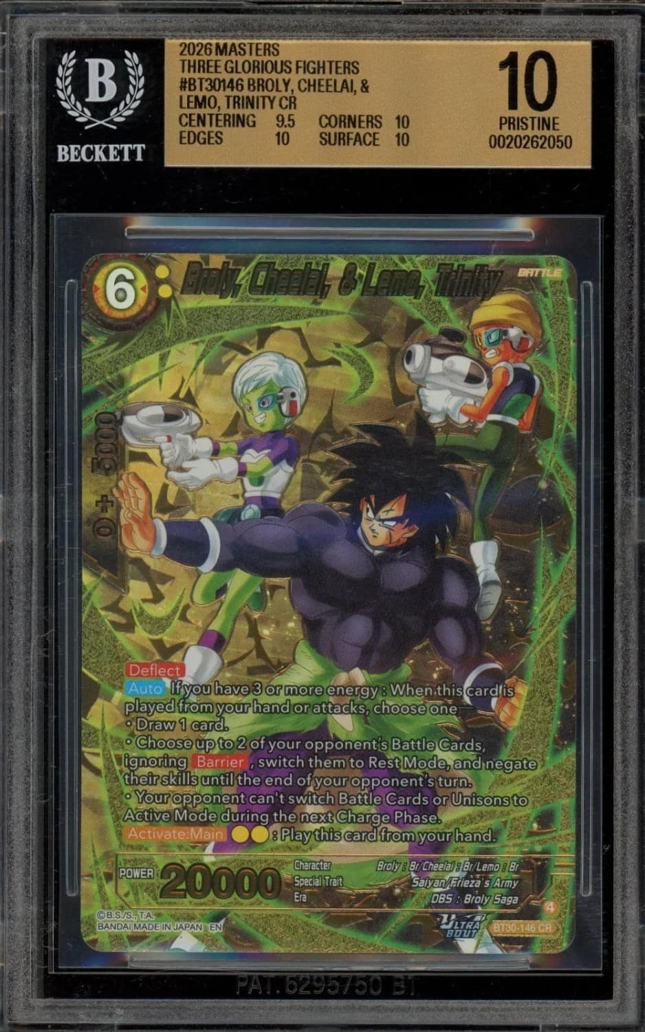 Broly, Cheelai, & Lemo, Trinity Cr