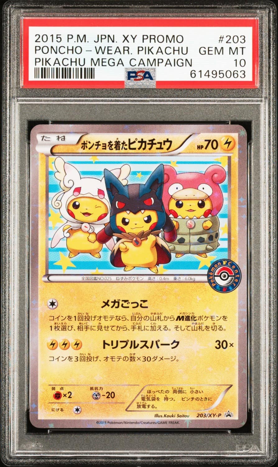 Poncho-Wear Pikachu