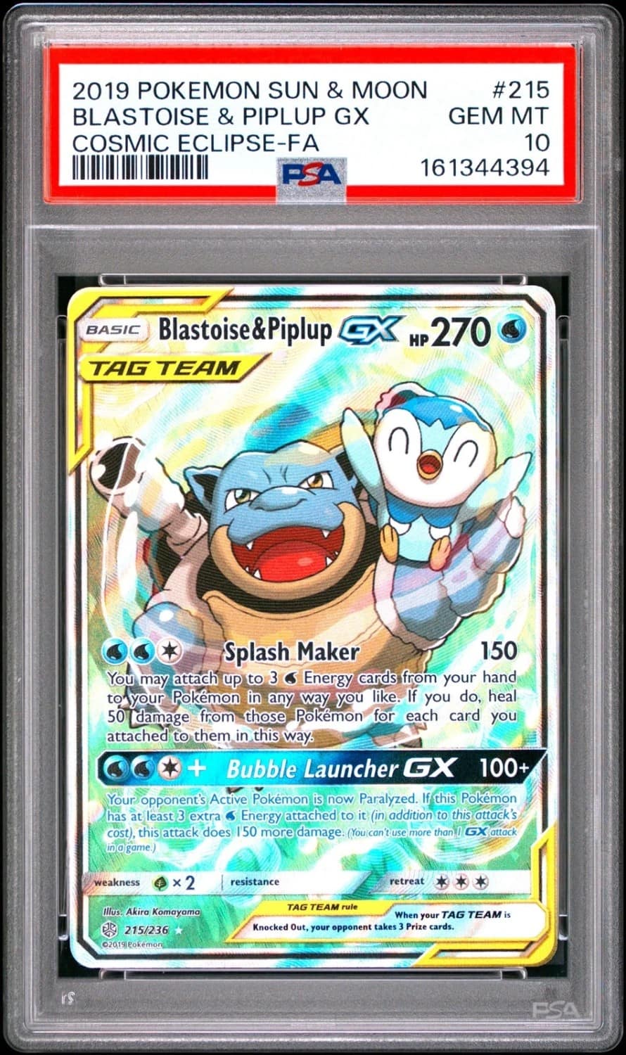 Blastoise & Piplup Gx