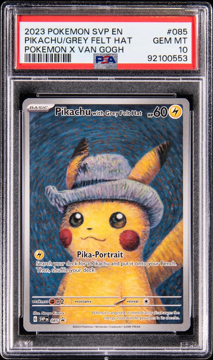 Pikachu/grey Felt Hat
