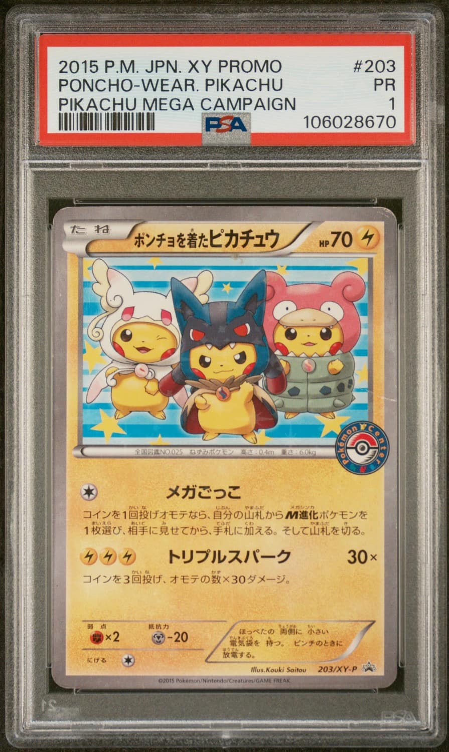 Poncho-Wear Pikachu