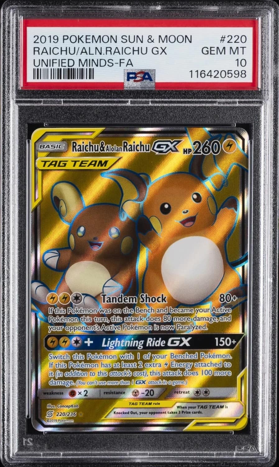 Raichu & Alolan Raichu Gx