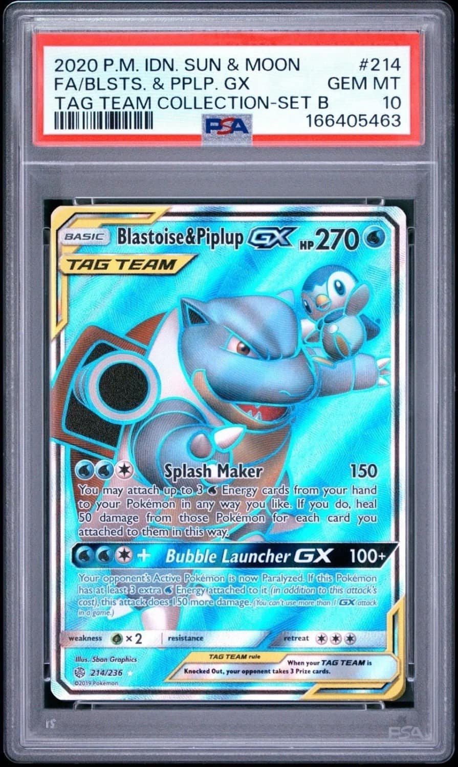 Blastoise & Piplup Gx