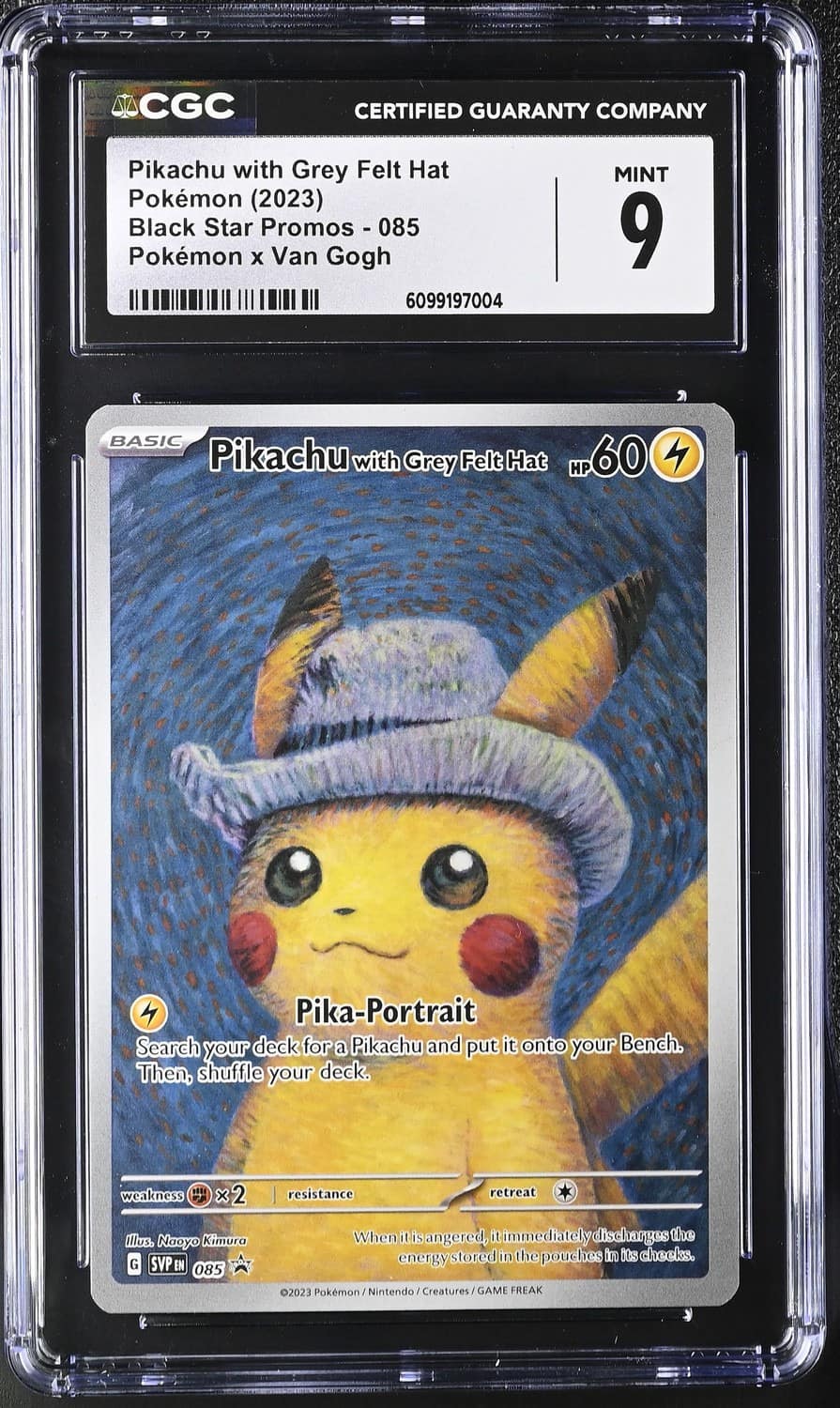 Pikachu/grey Felt Hat
