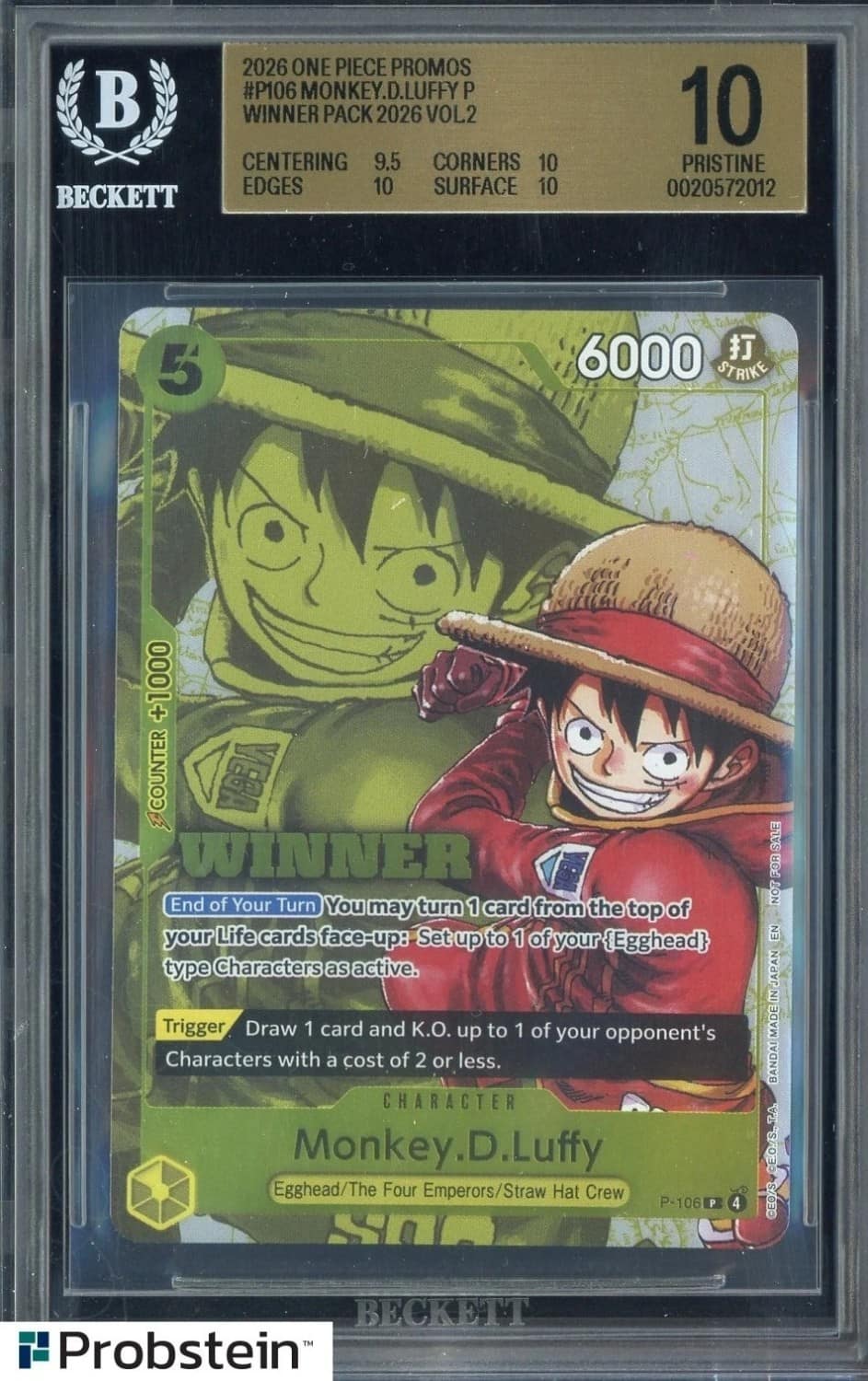 Monkey.d.luffy P/(winner Pack 2026 Vol.2)