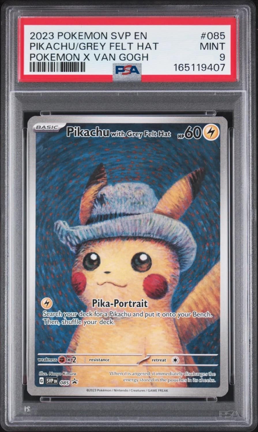 Pikachu/grey Felt Hat