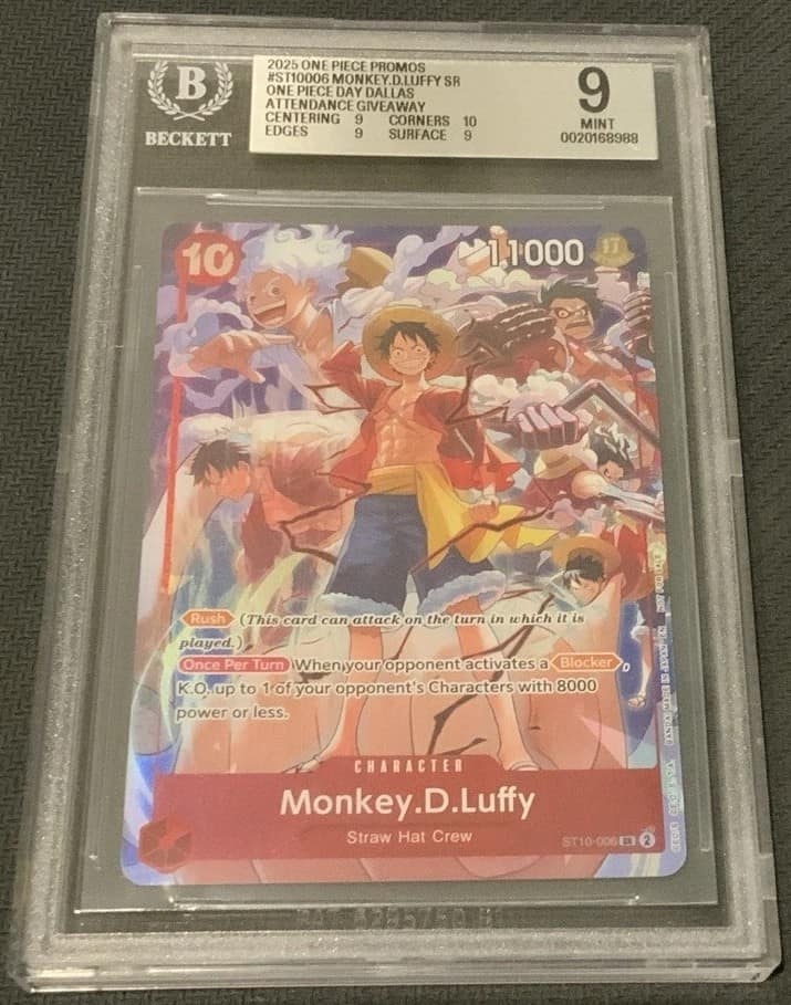 Monkey.d.luffy Sr/(one Piece Day Dallas Attendance Giveaway)