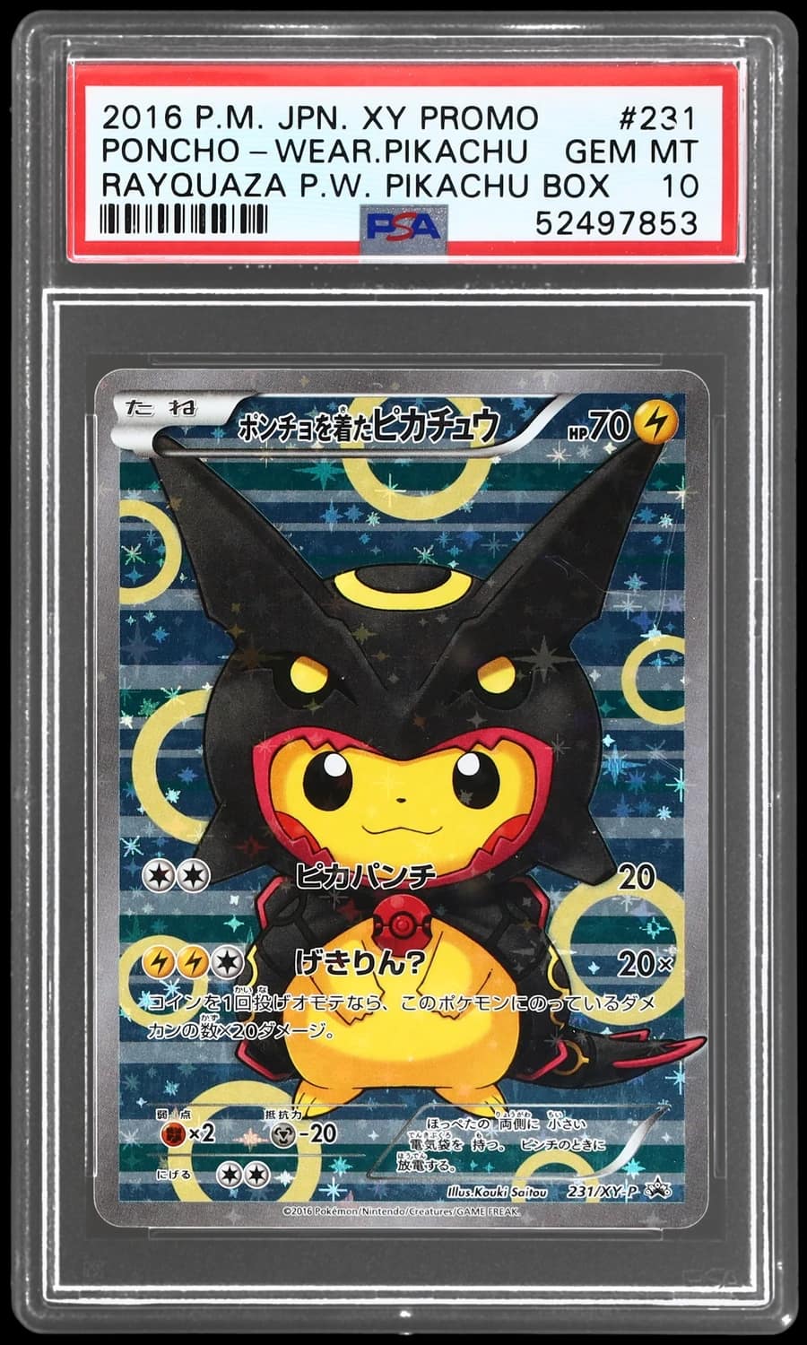 Poncho-Wearing Pikachu