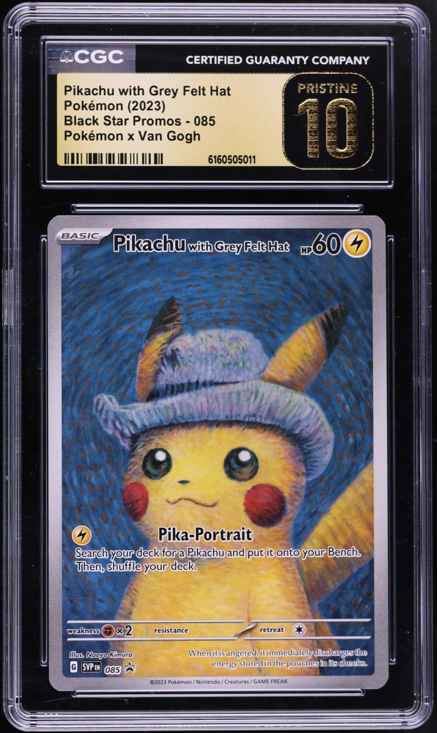 Pikachu/grey Felt Hat