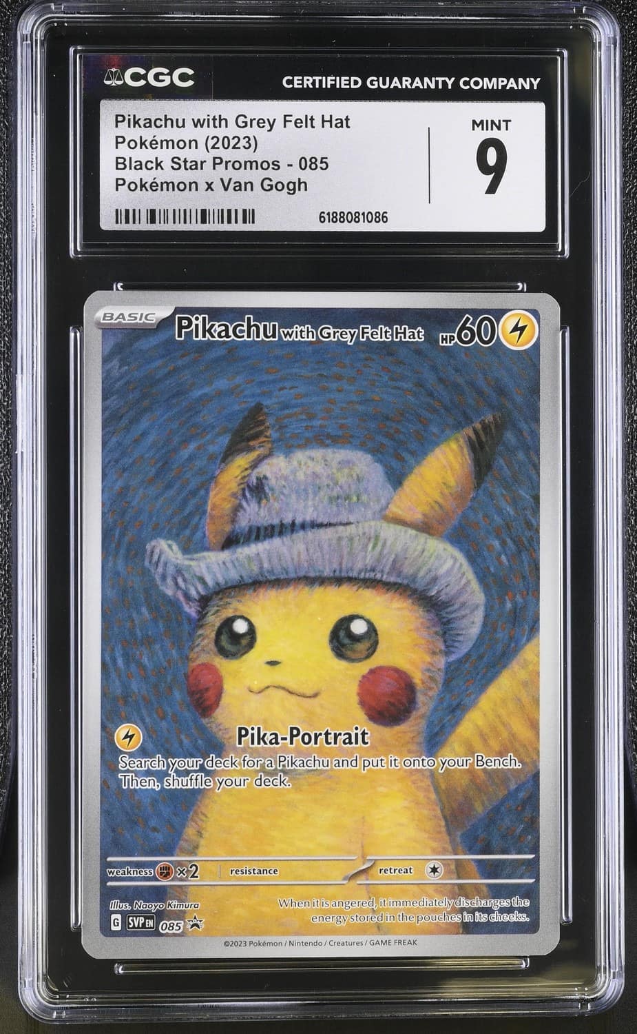 Pikachu/grey Felt Hat