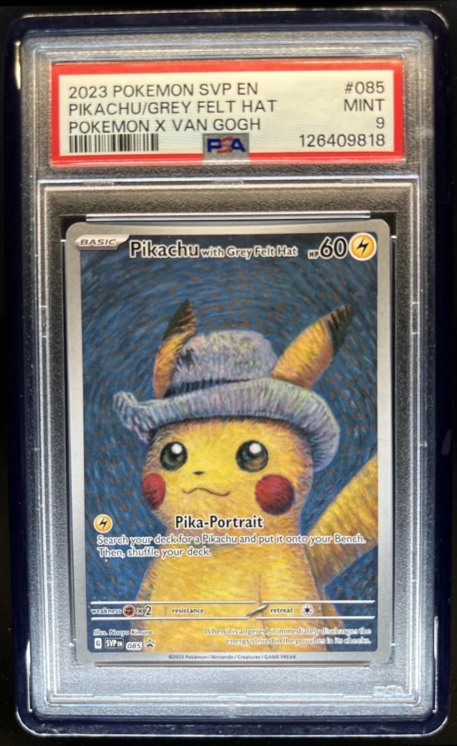 Pikachu/grey Felt Hat