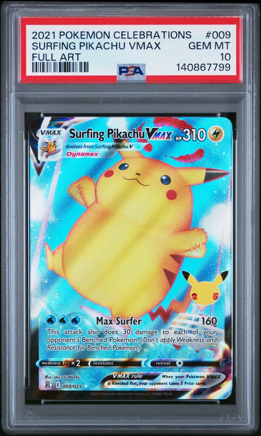 Surfing Pikachu Vmax