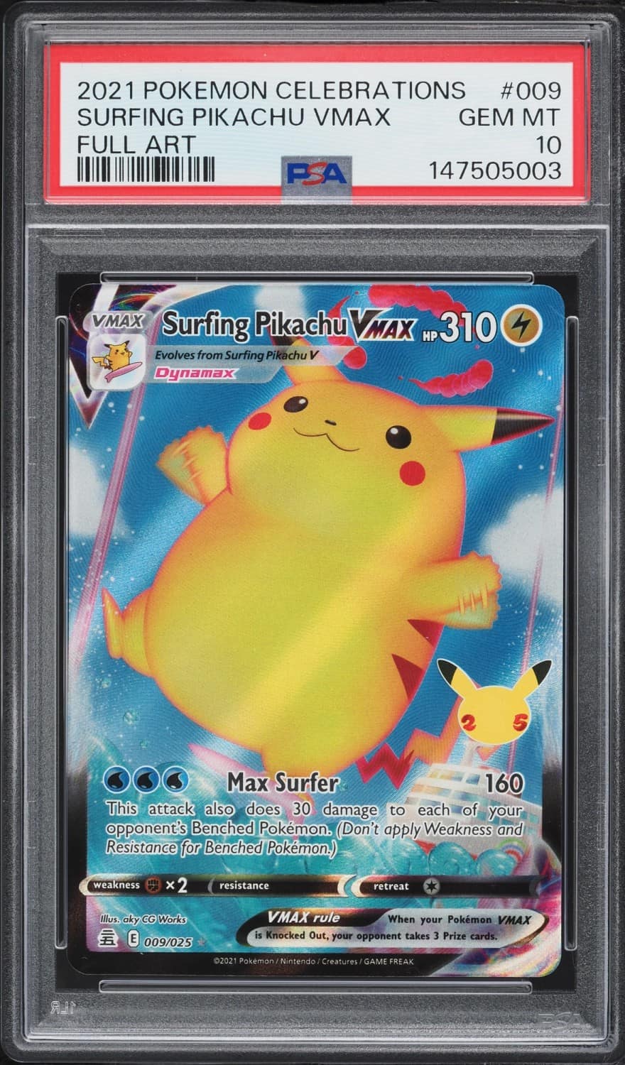 Surfing Pikachu Vmax