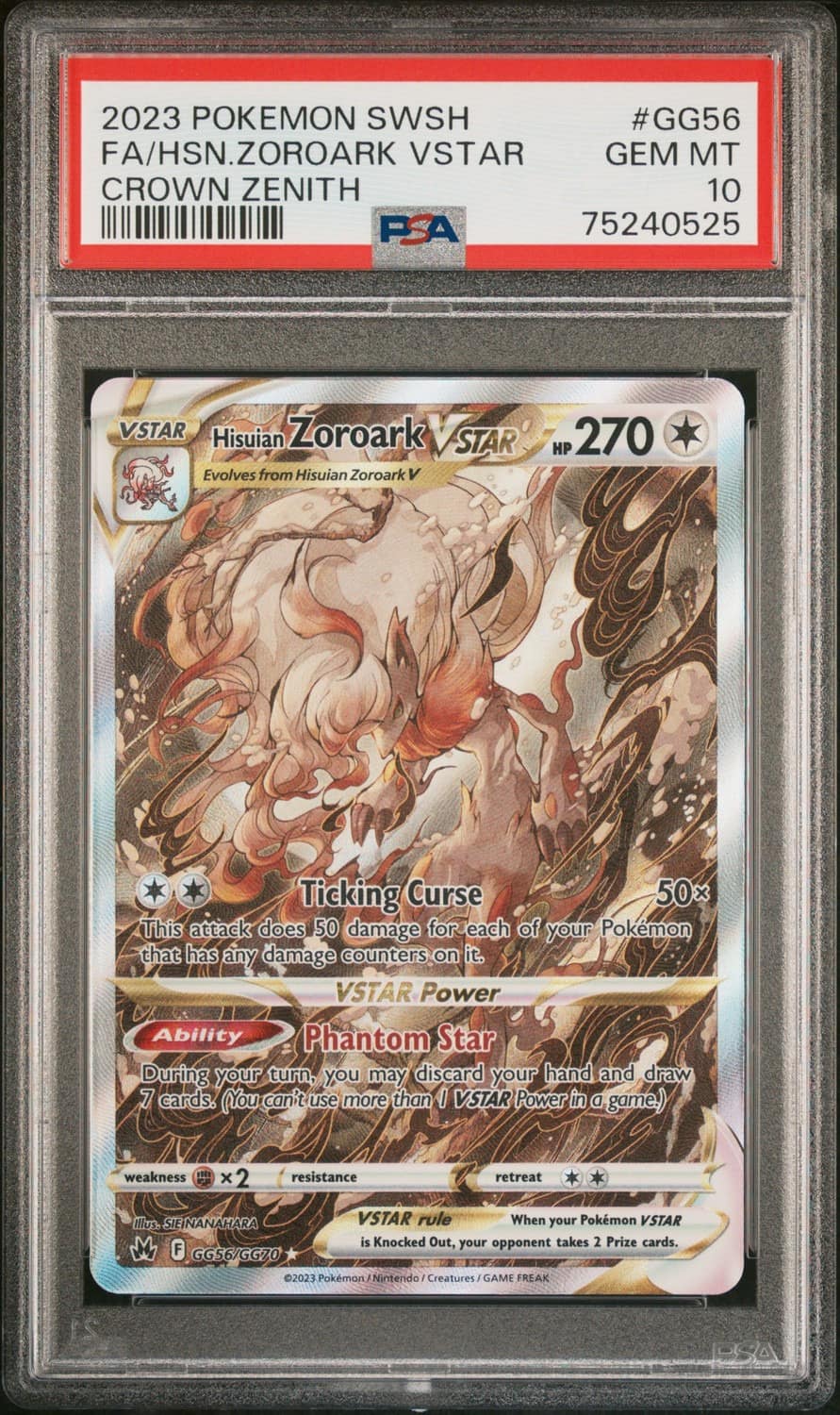 Hisuian Zoroark Vstar