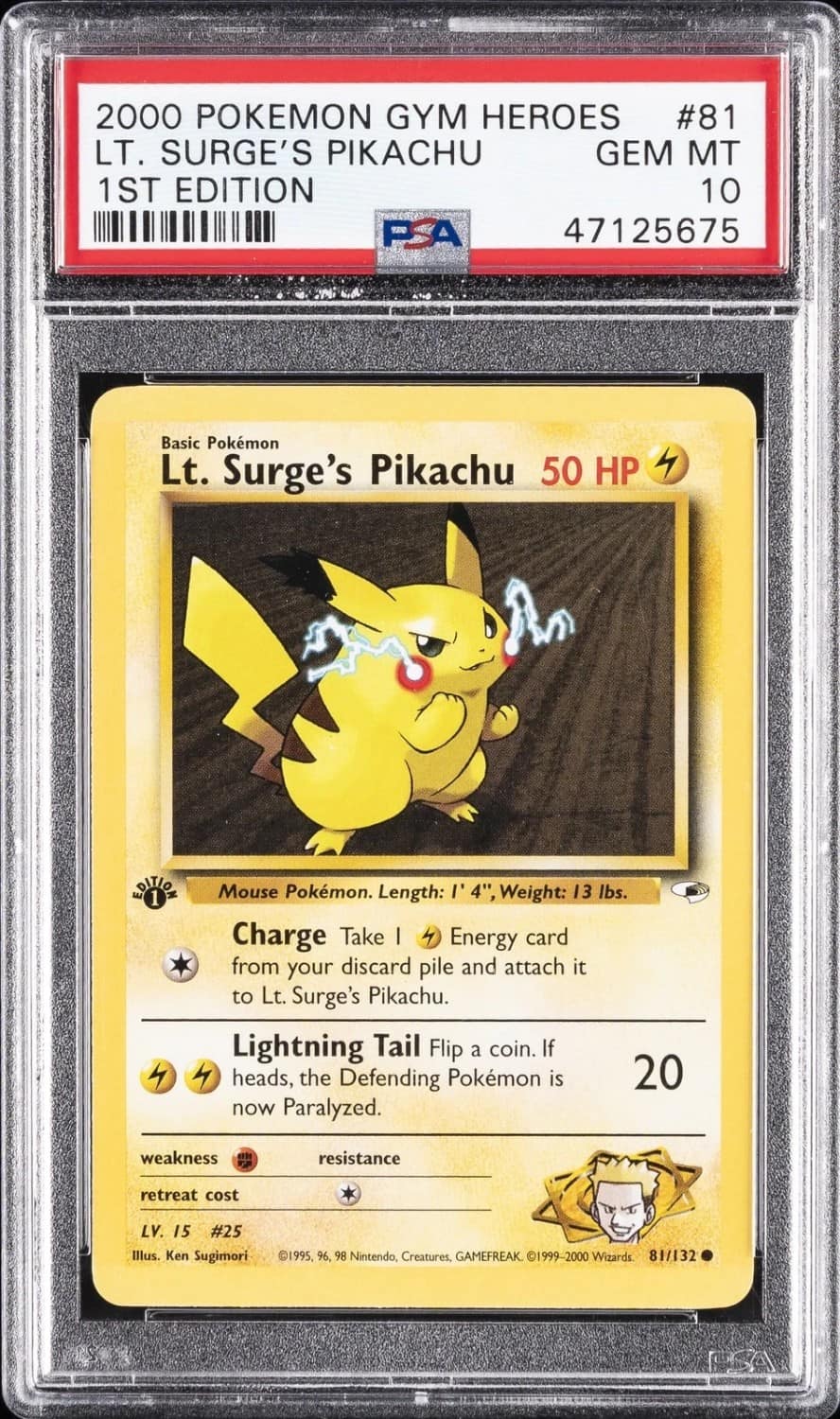 Lt. Surge'S Pikachu