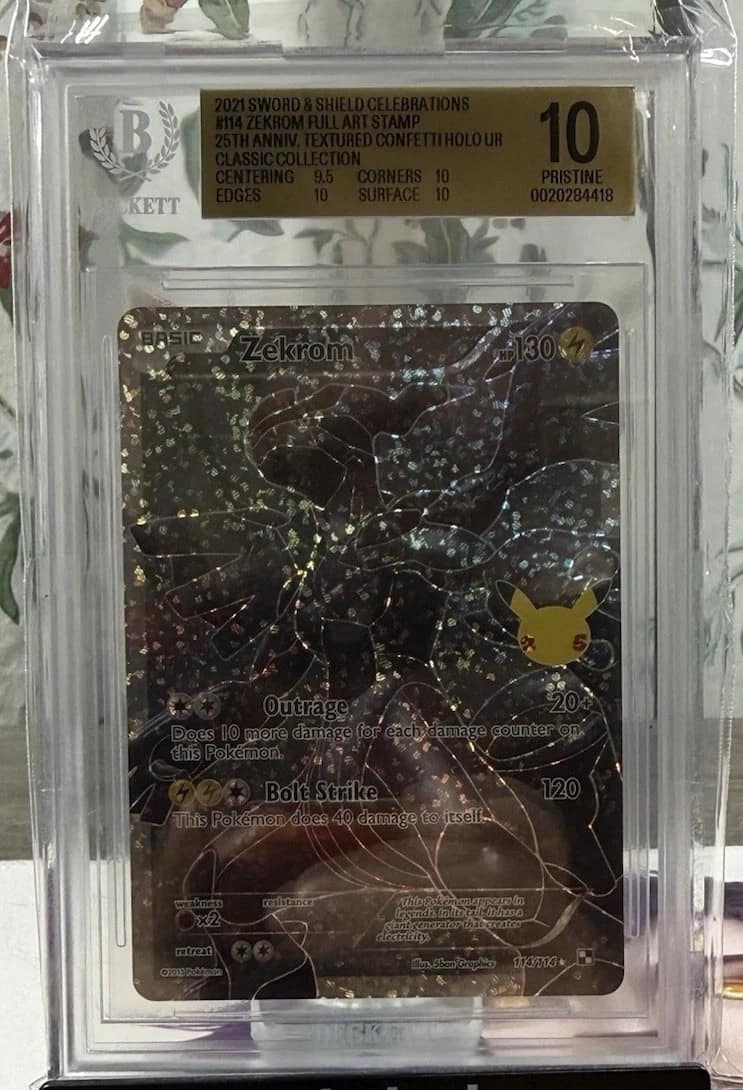 Zekrom Full Art Stamp [25th Anniversary] Textured Confetti Holo Ur