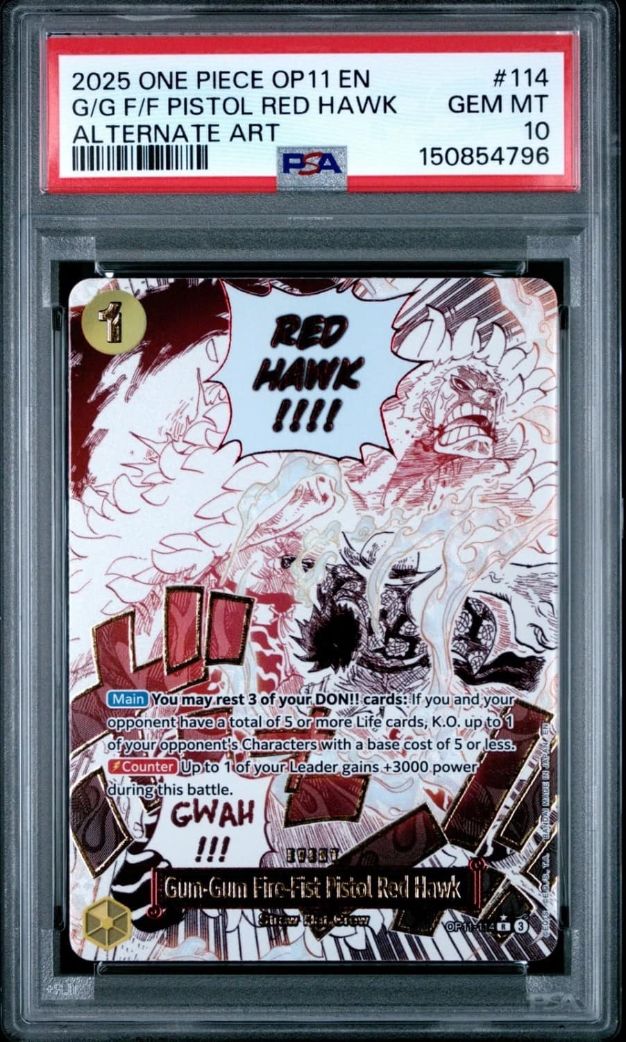 Gum-Gum Fire-Fist Pistol Red Hawk
