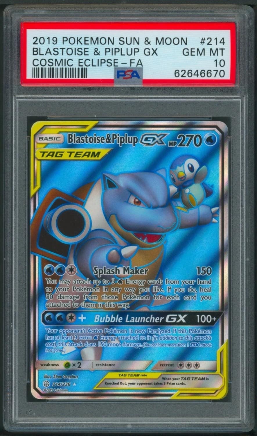 Blastoise & Piplup Gx