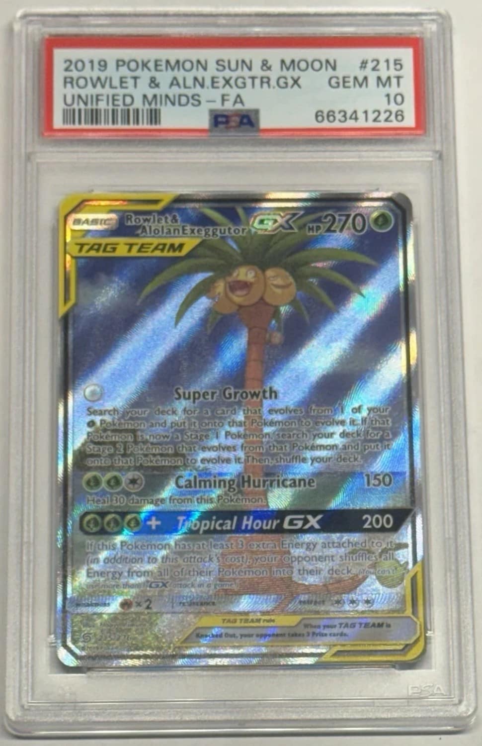 Rowlet & Alolan Exeggutor Gx